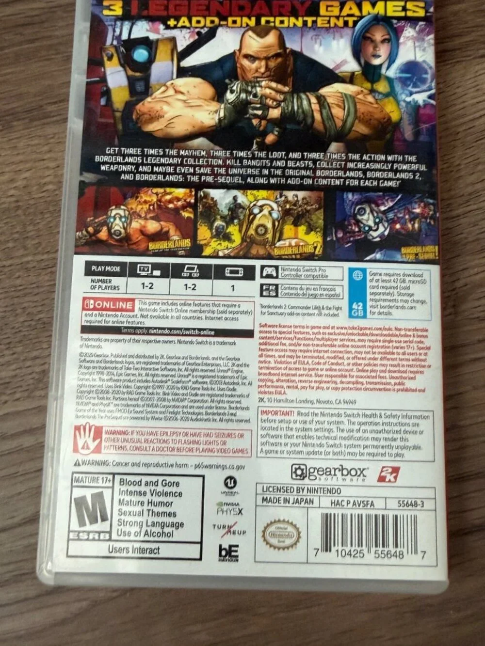 Borderlands Legendary Collection (Nintendo Switch) CIB